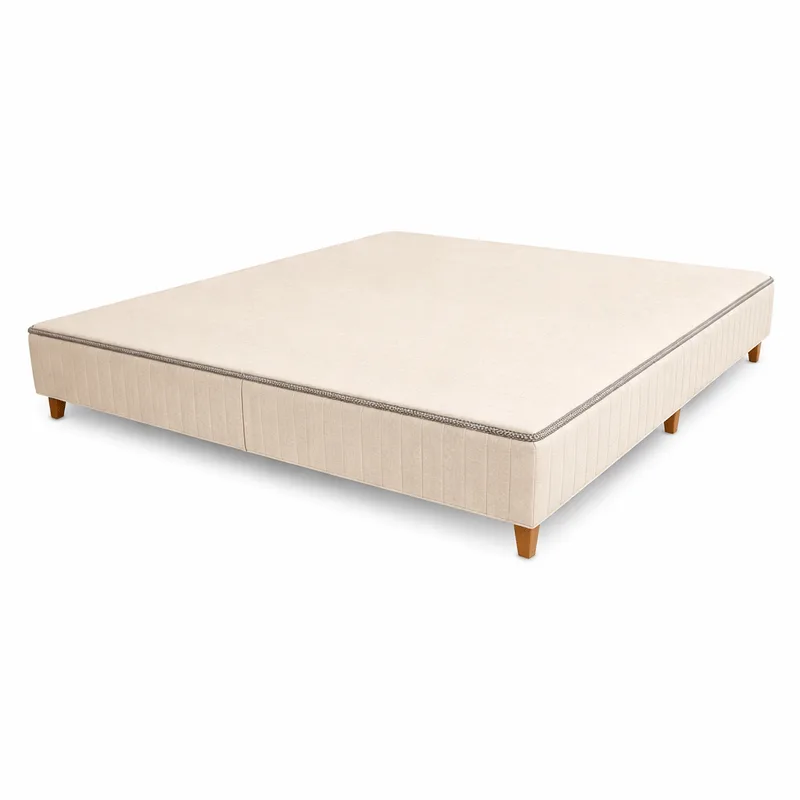 Base Box Casal Zeflex 138x188x33 Gamboa Bege