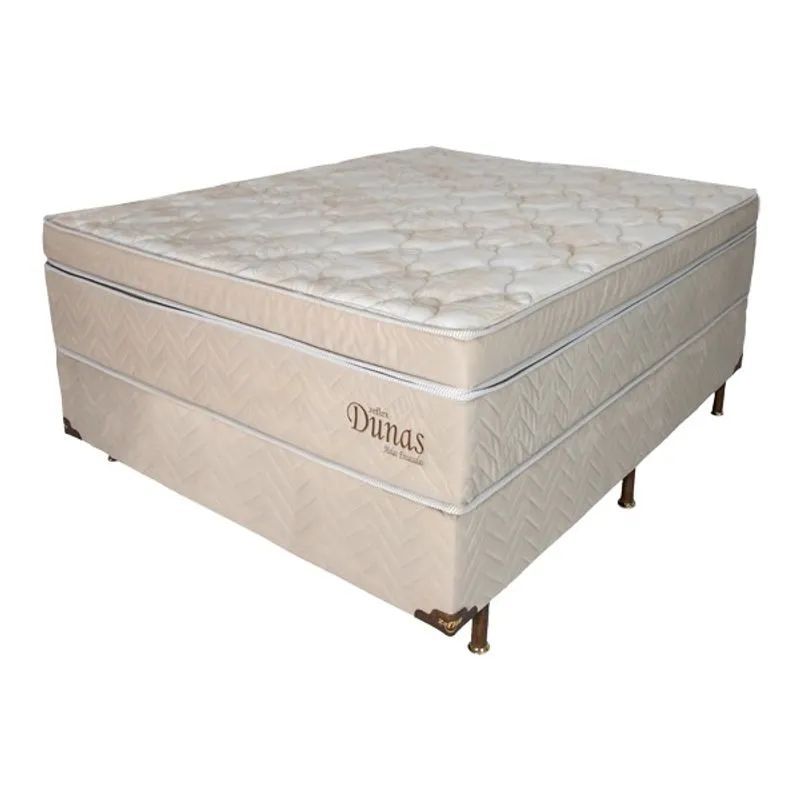 CONJUNTO BOX CASAL DUNAS 138X188X78 ZEFLEX( BEGE)