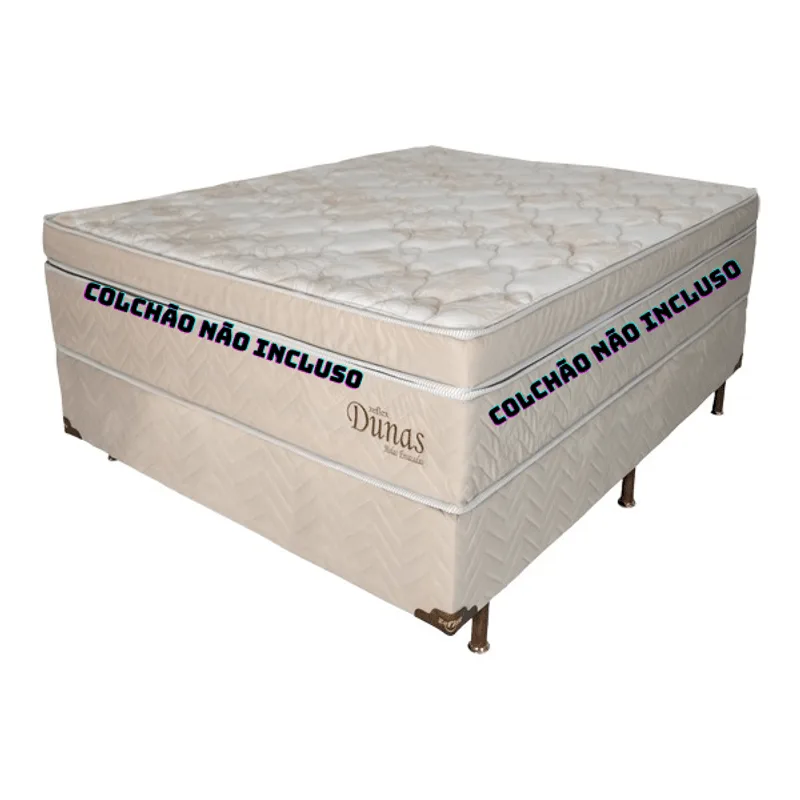 Base Box Casal Zeflex 138x188x43 Dunas Bege
