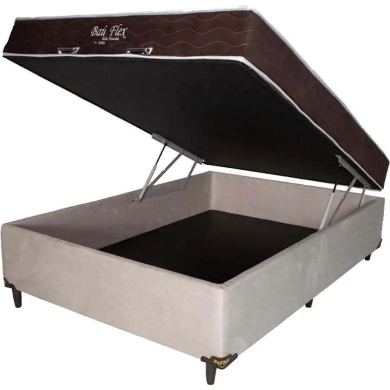 Unibox Baú Flex Solteirão Zeflex 110X198X68 Marrom