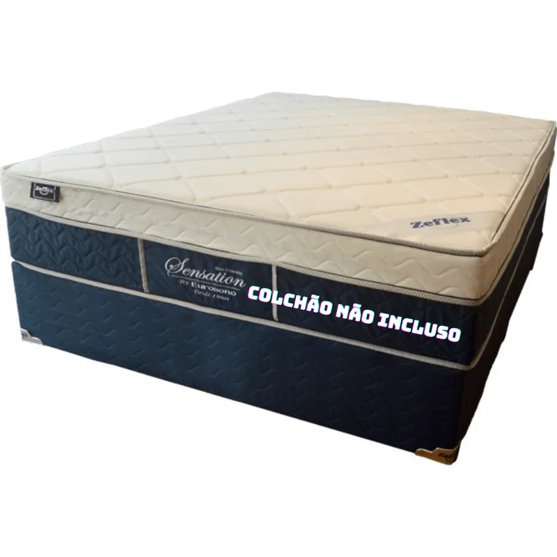Base Box Casal Zeflex 138x188x43 Sensation Azul