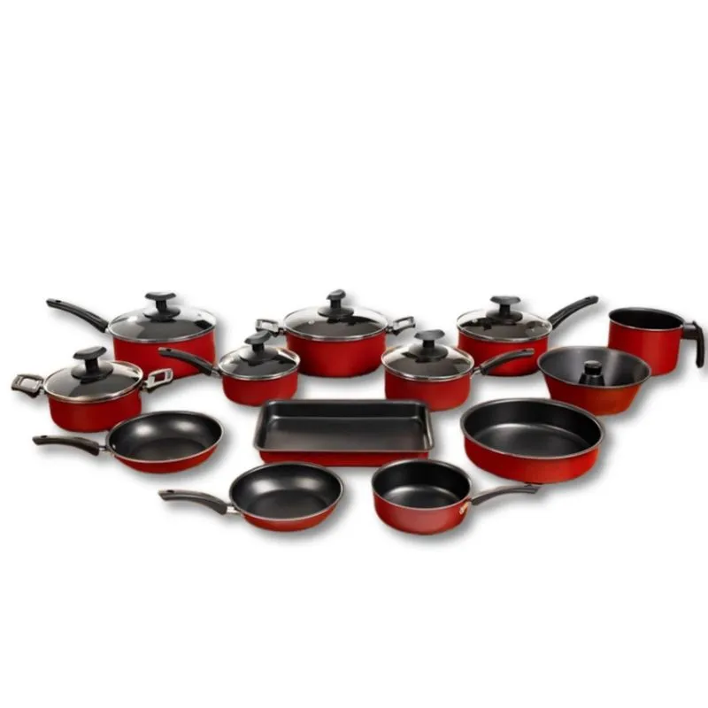 Conjunto Panelas 13 Peças Teflon Antiaderente tampa de vidro