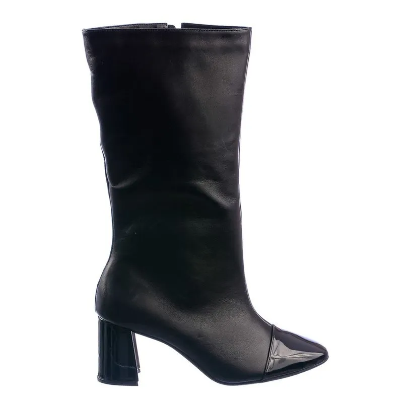 Bota Feminina Melina Lisa Espelho Meu Specchio Brand Preto