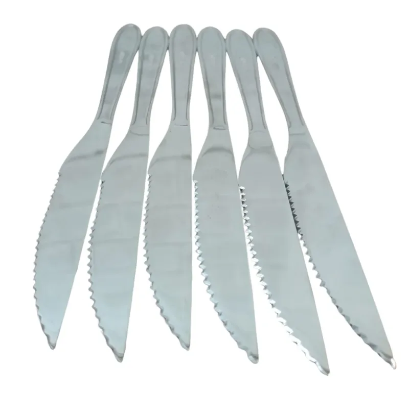 Kit 12 Facas Inox de Mesa Restaurante 22cm x 4cm Gourmet
