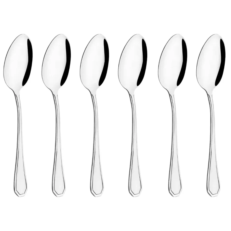 Kit 12 Colher Inox Mesa Restaurante 19cm x 5cm Gourmet
