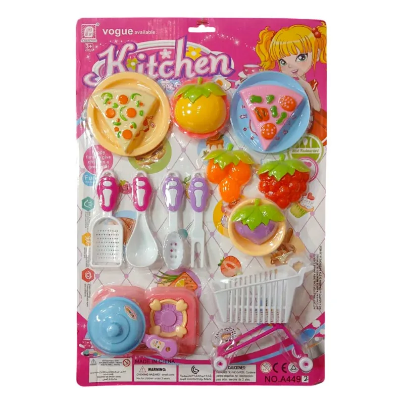 Kit de Cozinha Infantil Comidinha 17 Peças Domni