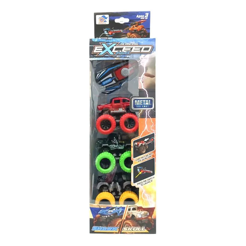 Kit De Carros Com Lançador Sortido Ehm0037 Domni