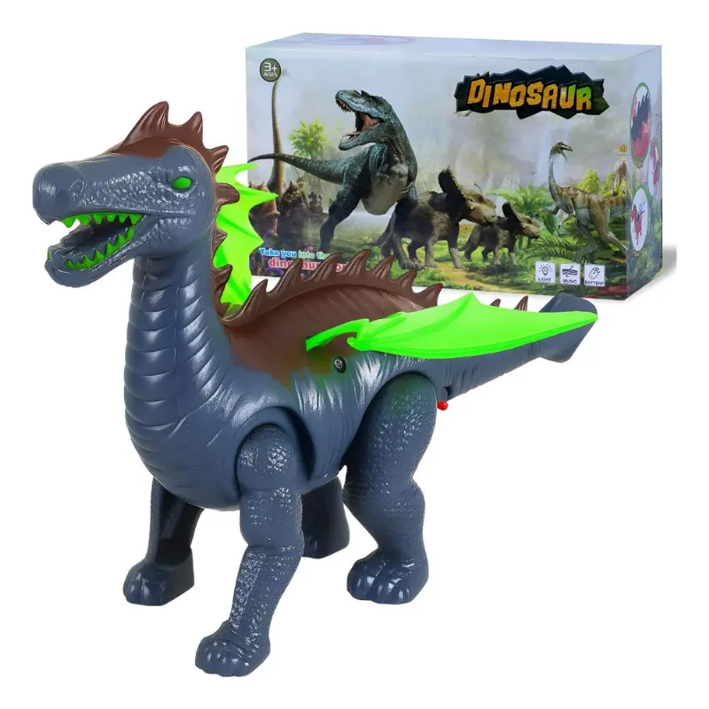 Dinossauro Dragão De Brinquedo Com Asas, Som E Luz Divertido Domni