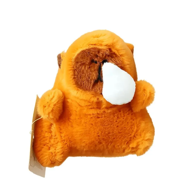 Chaveiro De Pelúcia Capivara Com Bolha 12cm Domni