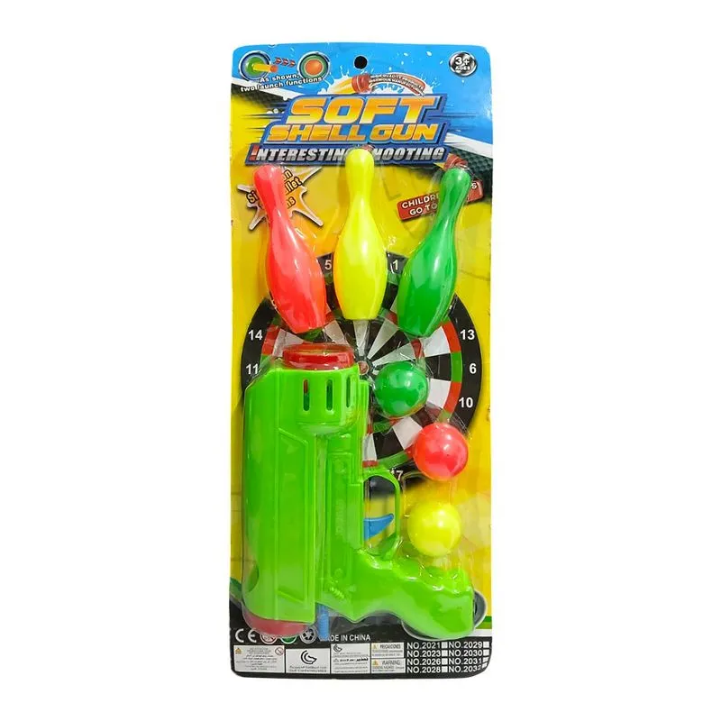Pistola De Brinquedo Com Cones e Bolinhas Sortido Domni
