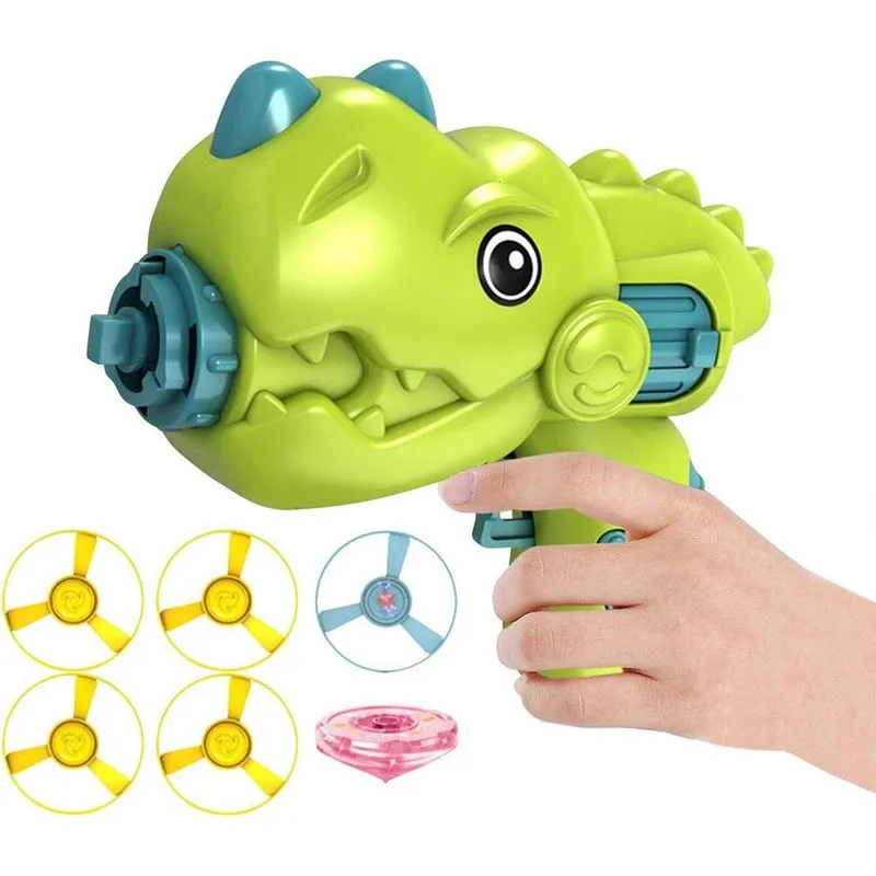 Pistola Dinossauro Atira Pião Sortido Domni