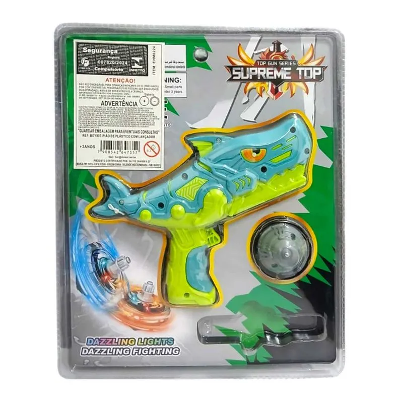 Beyblade Com Lançador Demon Shark Domni
