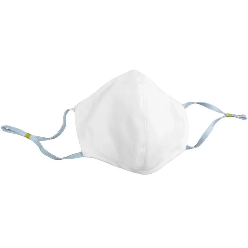 Kit 6 Máscaras 3 Camadas Algodão E Feltro Branco M