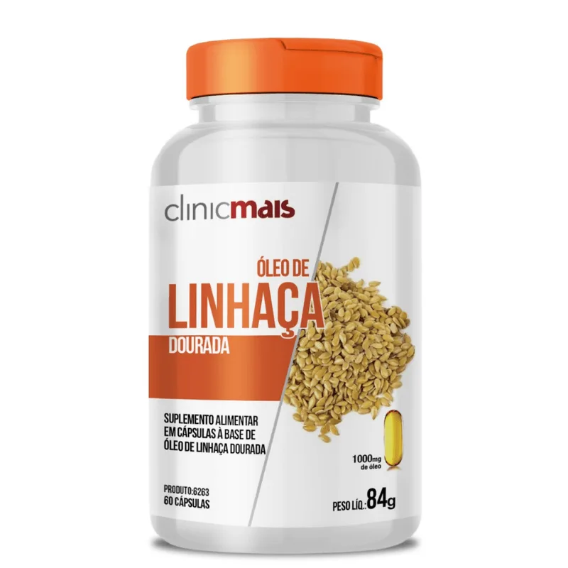 Óleo De Linhaça 60 Cápsulas 1000mg Clinicmais