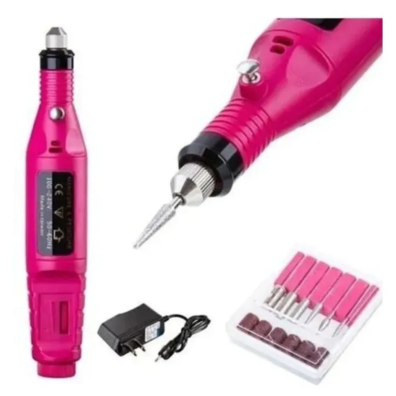 Lixadeira Lixa Motor De Unha Eletrica, Bivolt 110v - 220v