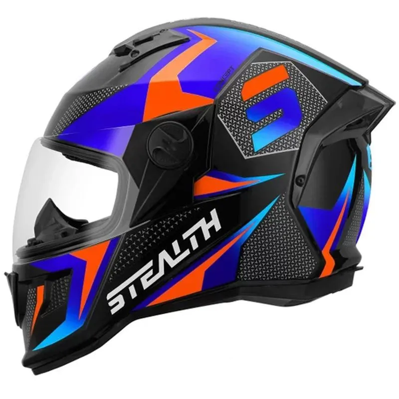 Capacete Pro Tork Stealth Concept Azul Laranja 56