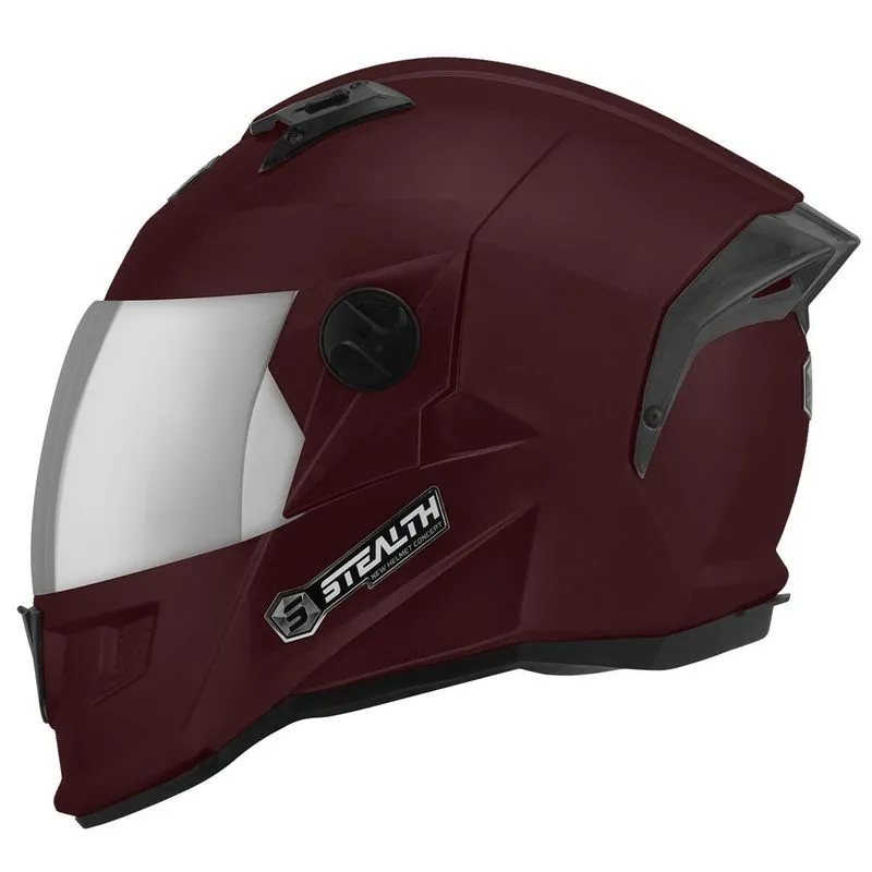 Capacete Pro Tork Stealth Viseira Cromada Vermelho 56