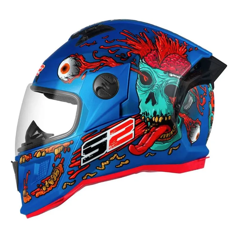 Capacete Pro Tork Stealth Zombie Azul 62