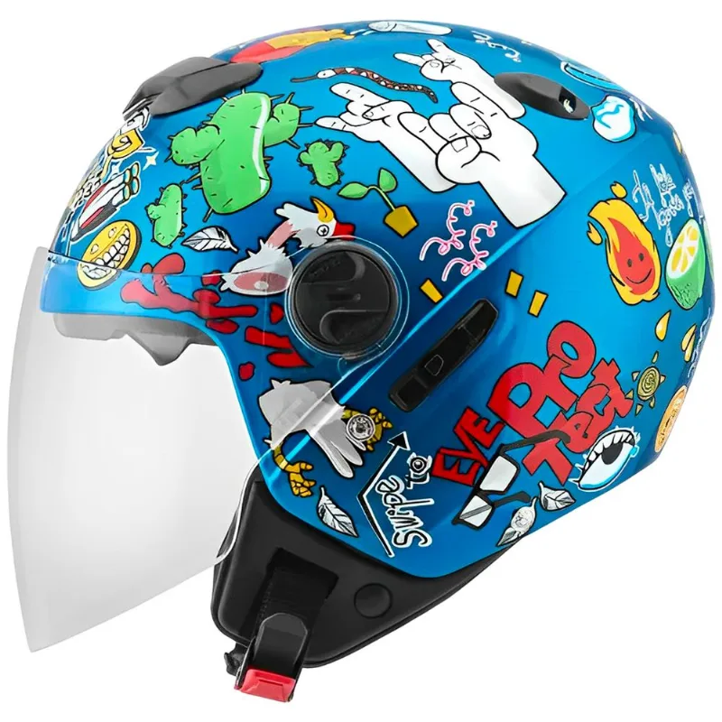 Capacete Pro Tork New Atomic Universe Azul 56