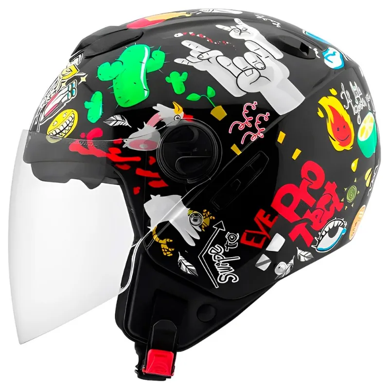 Capacete Pro Tork New Atomic Universe Preto 56