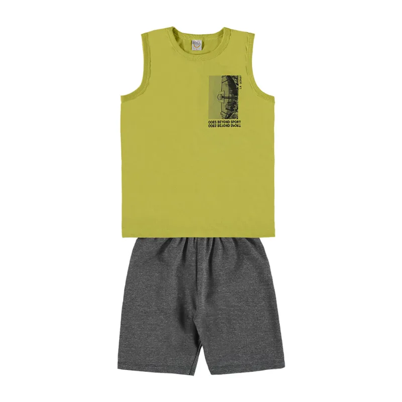 Conjunto Infantil Boca Grande Sport Menino Verde - 4