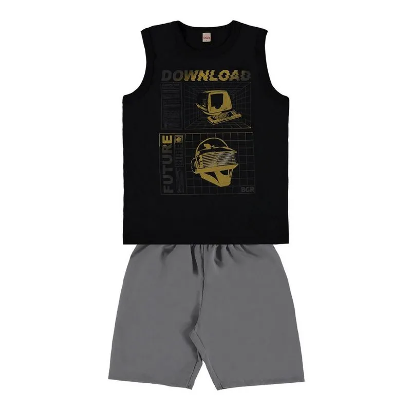 Conjunto Juvenil Regata Bermuda Microsuede Boca Grande 56713