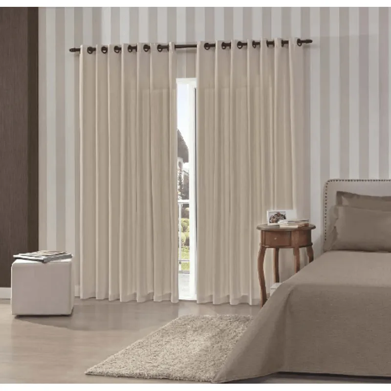 Cortina Rústica Pantex Fendi 3.00x1.70m Bella Janela