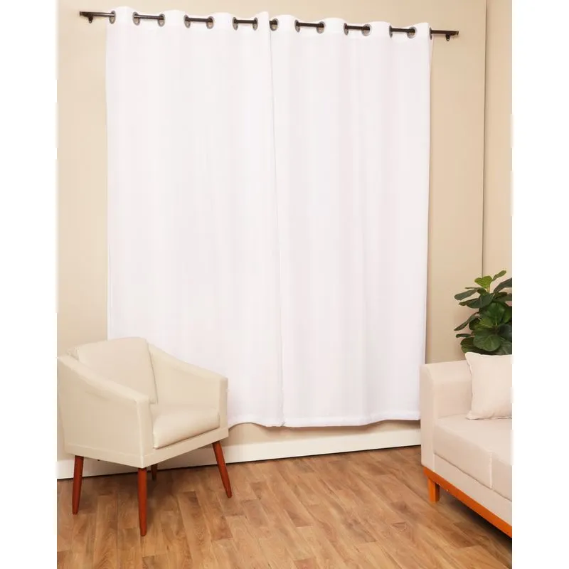 Cortina 260cm X 230cm Duplex Bellini Delicatta Branca UN