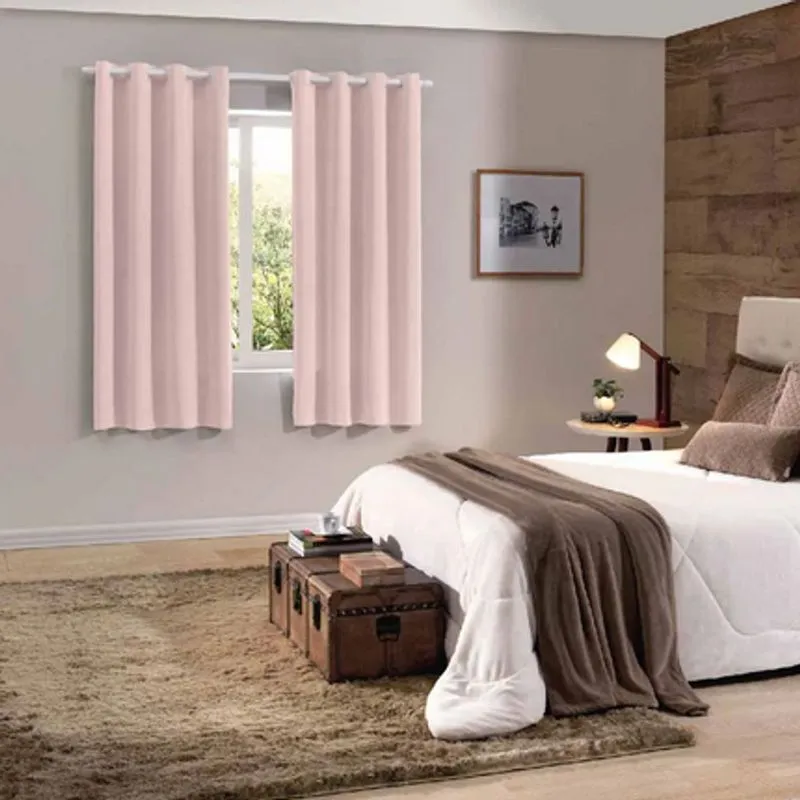 Cortina Rustica 200x160 Oxford Lisa Bali - Bella Janela