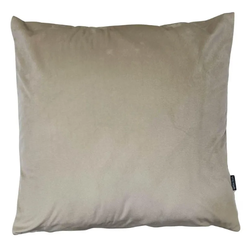 Capa Para Almofada Veludo Liso 45cm X 45cm Bege - BELLA JANELA