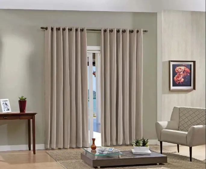 CORTINA PRATIKA 4.20m x 2.80m LISA CROMO/DUNA