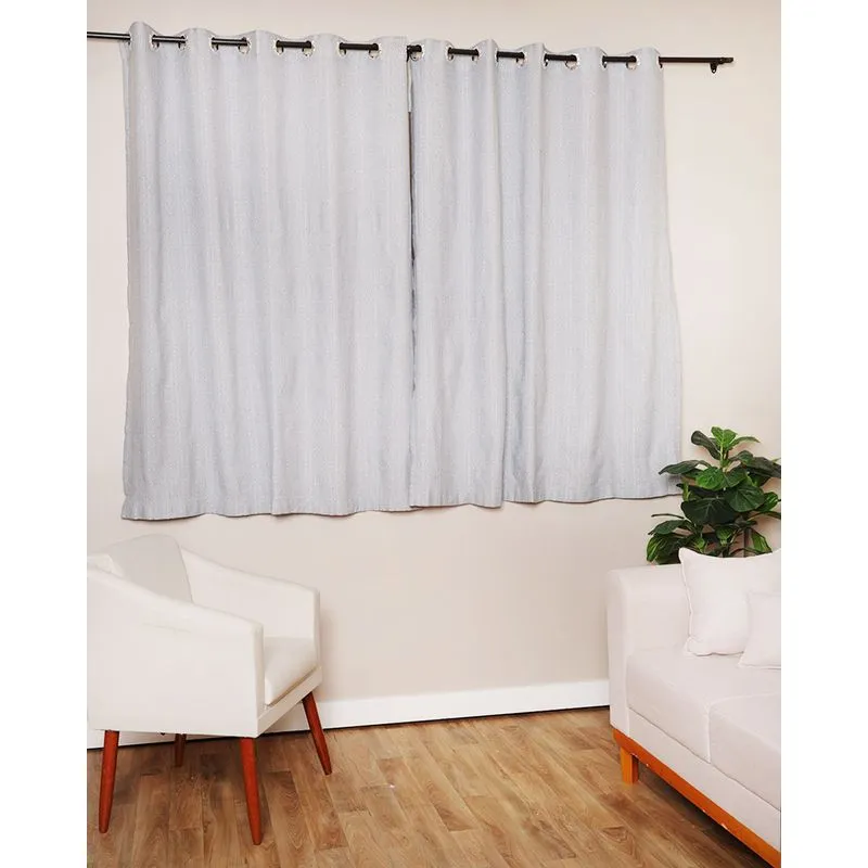 Cortina Rústica Bella Janela 300cm x 170cm Cinza UN