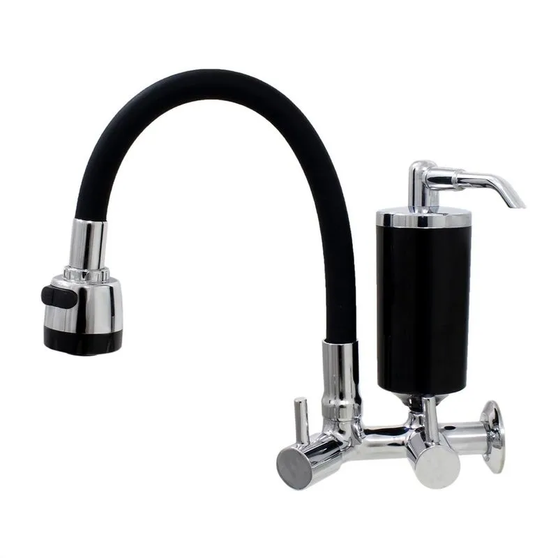 Torneira Filtro Cozinha de Parede Bica Gourmet Black