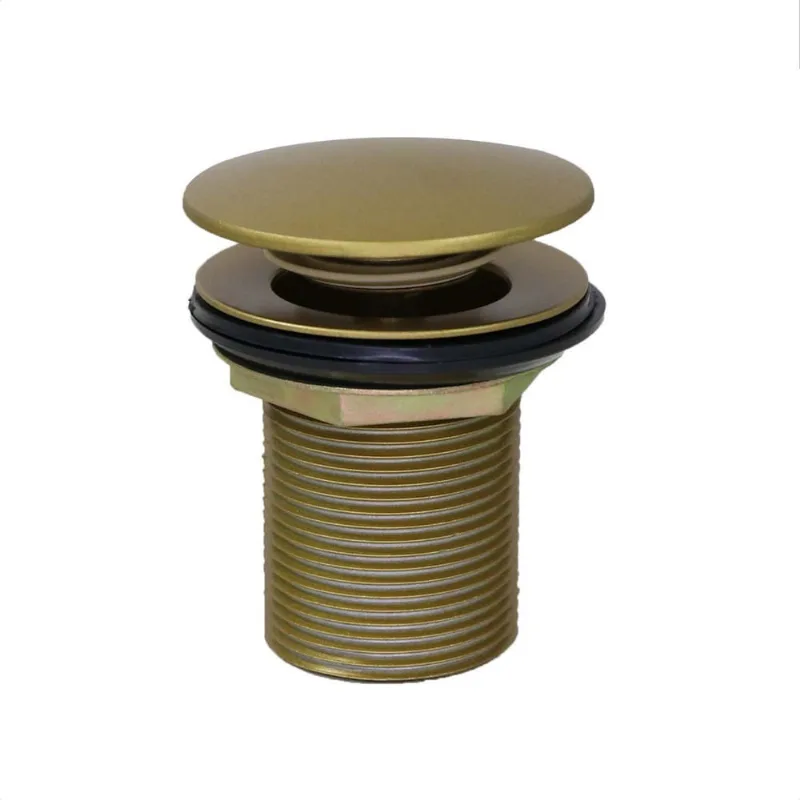 Válvula Click Pop up Tanque 1.1/4 Tampa Externa Dourado
