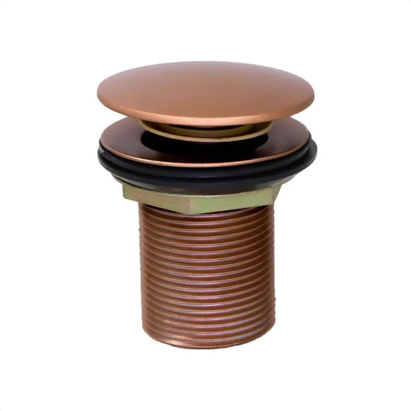 Válvula Click Pop up Tanque 1.1/4 Tampa Externa Red Gold