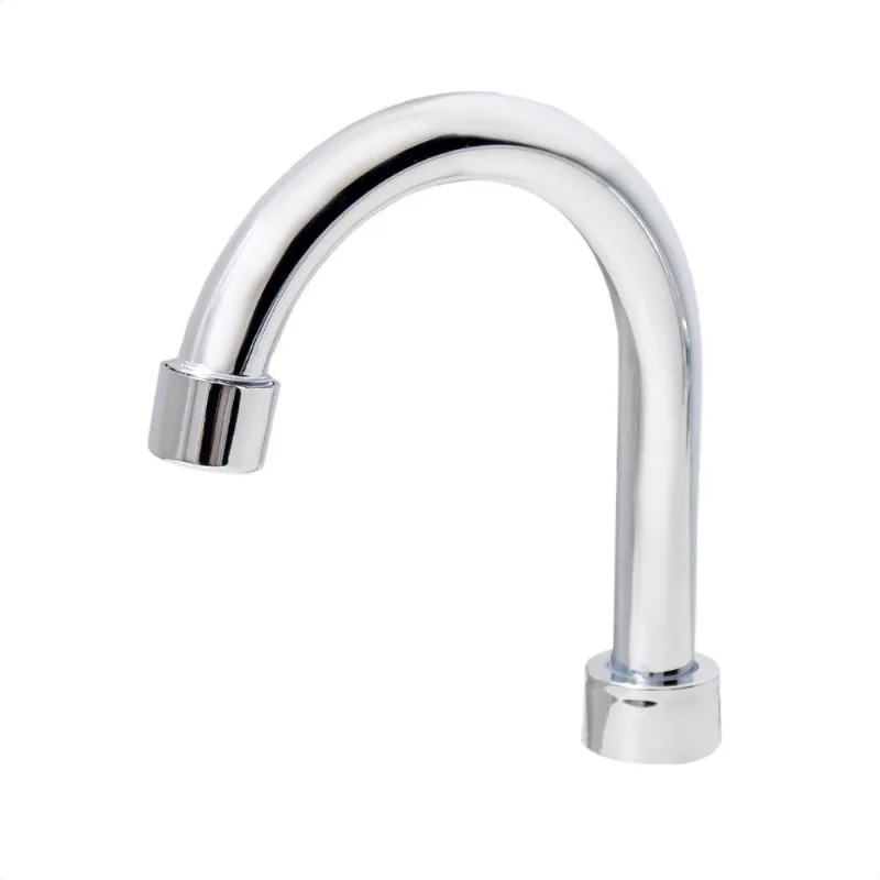 Tubo Bica Torneira Lavatório Arejador Fixo Inox Cromado