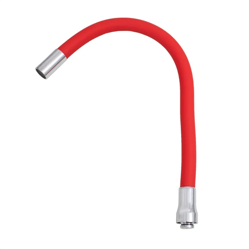 Tubo Cozinha 3/4 Flex Design Silicone Vermelho Arejador Fixo