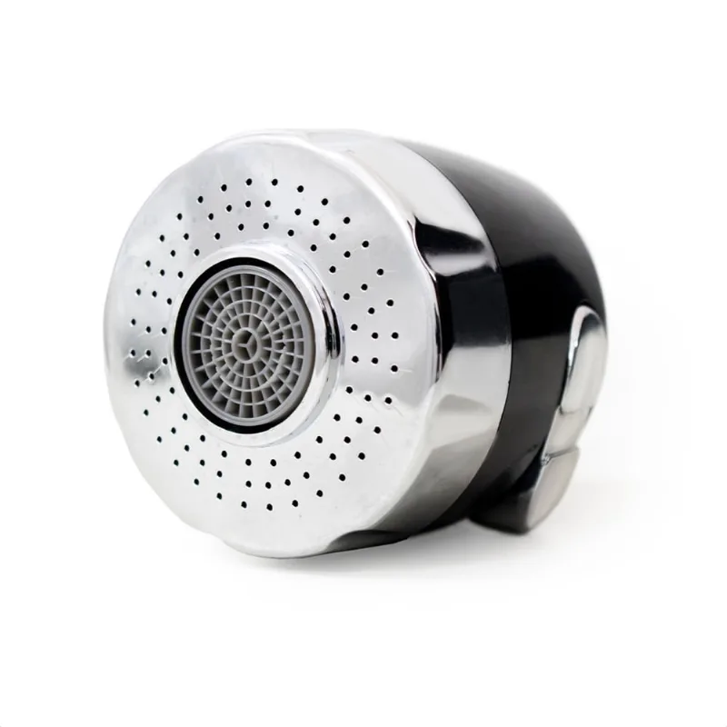 Bico Arejador Duplo Jato Abs Preto/ Cromado p/ Bica Gourmet