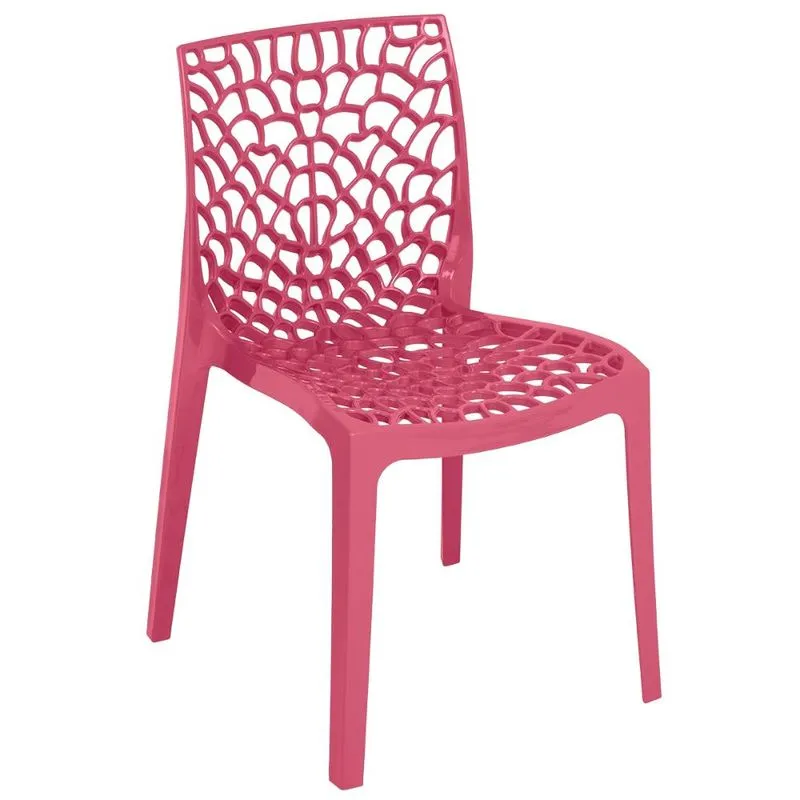 Cadeira de jantar cozinha Gruvyer Rosa rubi