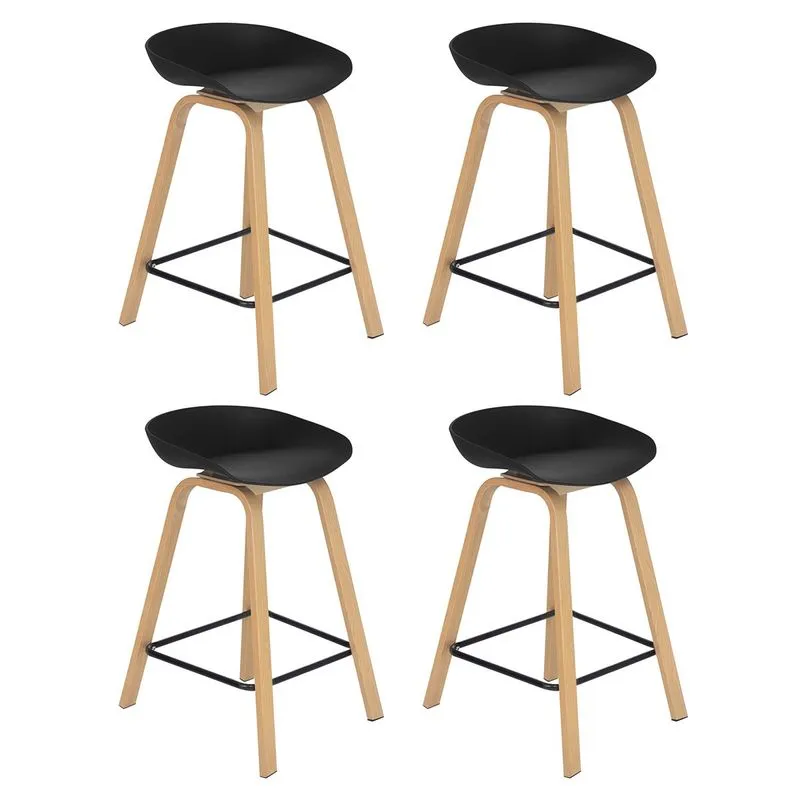 Kit 4 Banquetas Médias Bancada Cozinha Cassia Bd 66 Cm