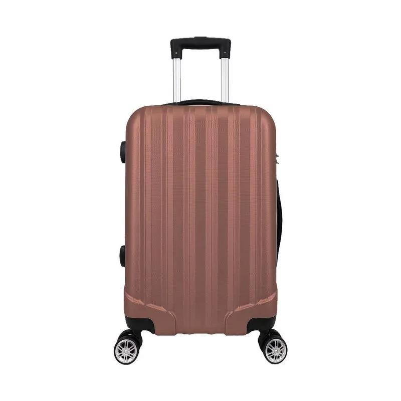 Mala de Bordo 10Kg abs 4 Rodas Rose Gold Prizi