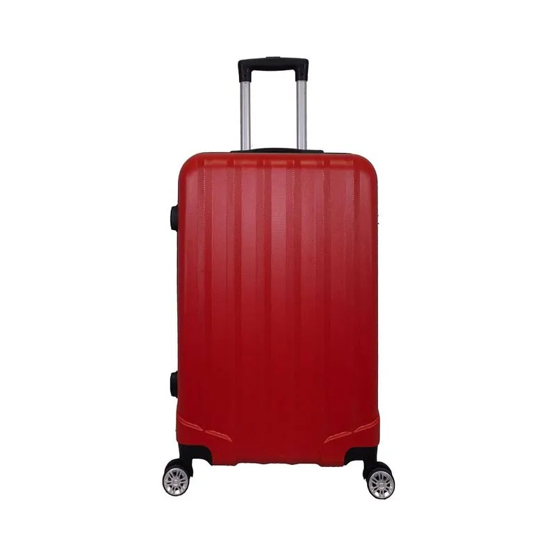 Mala De Viagem M 23Kg Média abs 4 Rodas Vermelha Prizi