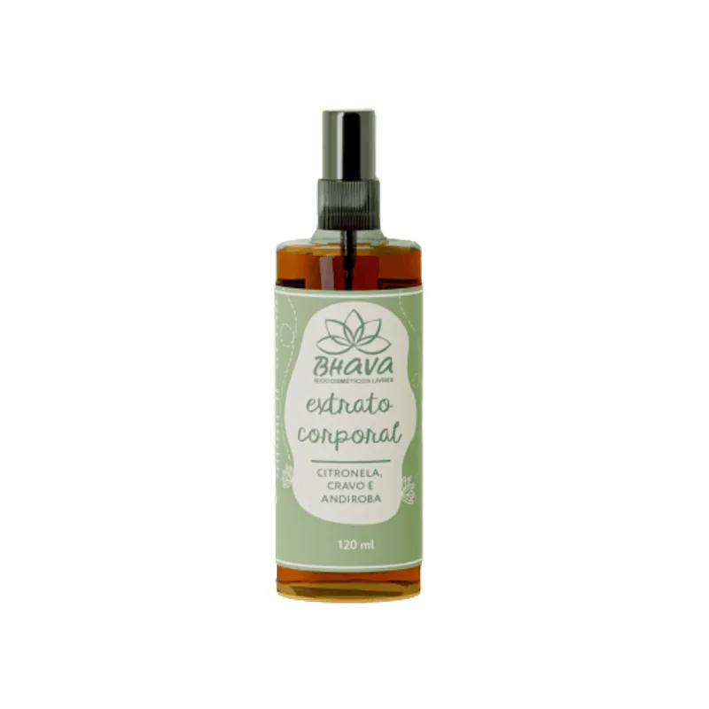 Repelente Natural - Extrato Corporal Citronela, Cravo E Andiroba Bhava