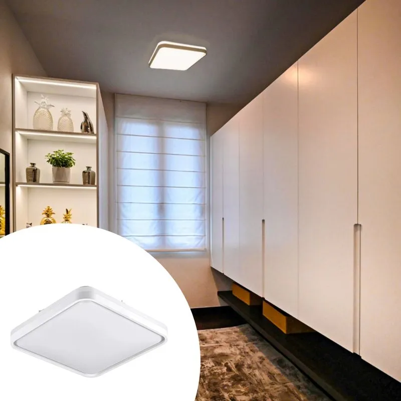 Plafon Sobrepor Vontae Branco 50cm 3 Em 1