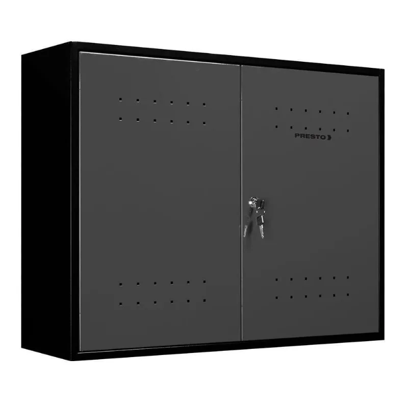 Armário Aéreo Para Ferramentas Ábile Dark Presto Aço 72,5cm Suspenso Chave Oficina Preto Cinza