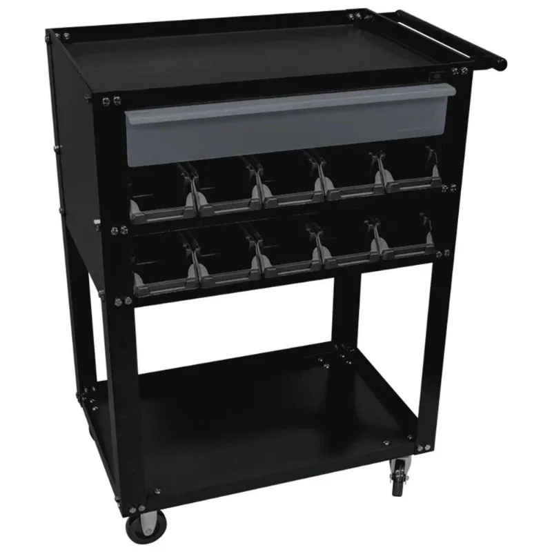 Carro Para Ferramentas Com Gavetas Plásticas Dark 120kg Presto - Presto