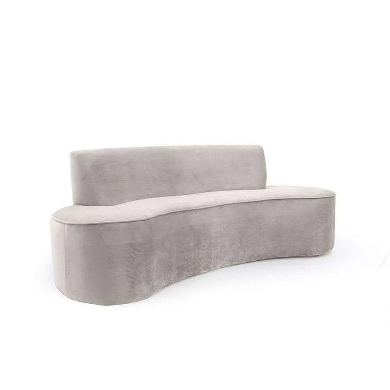 Sofá 3 Lugares Mondo Suede Creme