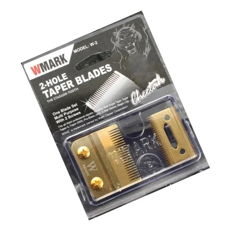 Lamina Fade Dourada Serrilhada Para Maquina De Cortar Cabelo