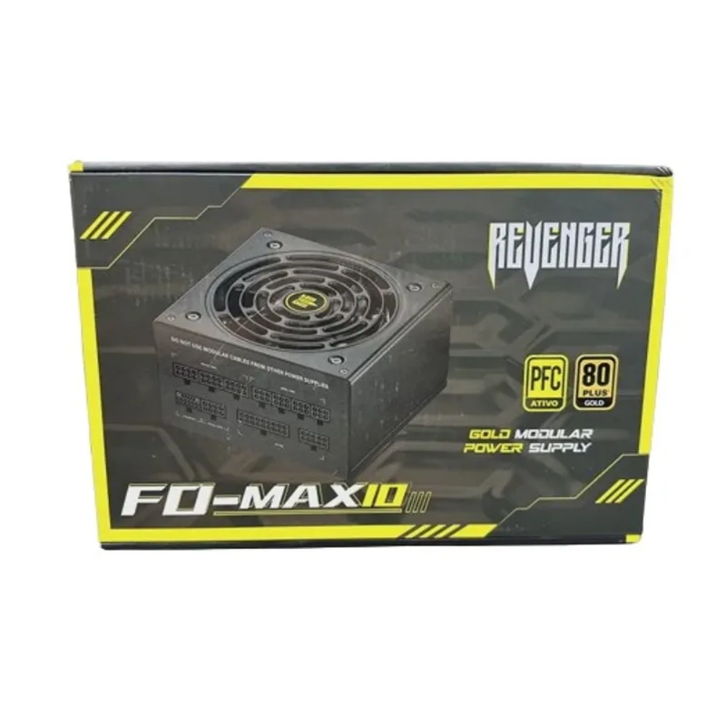 Fonte atx revenger maximus 1000W 80PLUS bronze pfc ativo FO-MAX10
