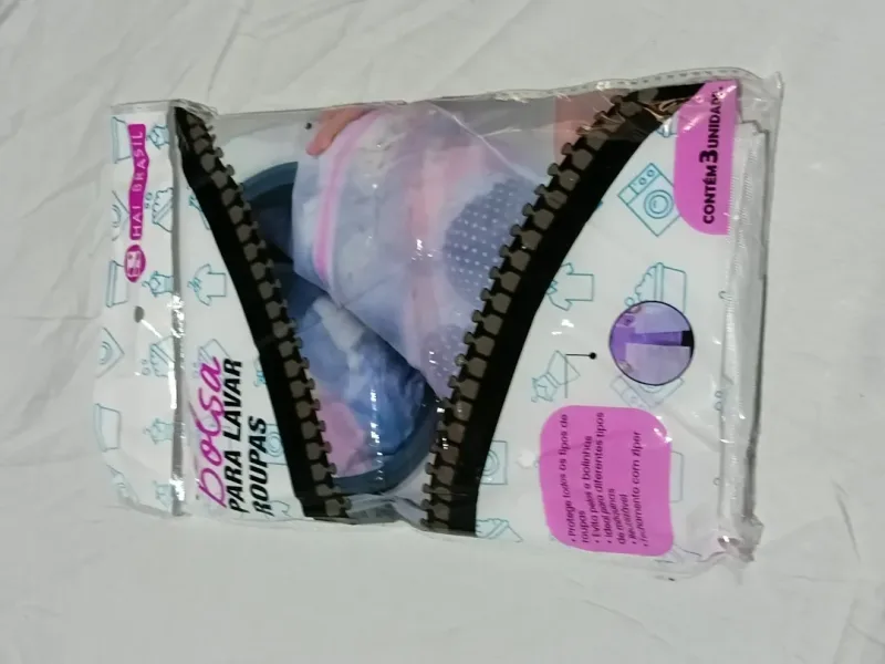 Kit De 3 Sacos Tipo Bolsas Organiza Roupas A Lavanderia